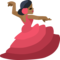 Woman Dancing - Medium Black emoji on Facebook